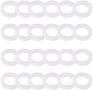 SDTC Tech 24-Pack Leak Preventing Silicone Gaskets Shower Hose 1/2 inch