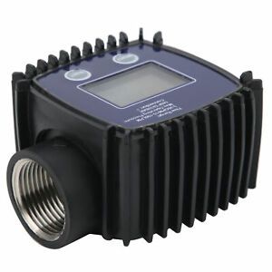 Water Flow Meter K25 1in Digital Flowmeter Fuel Pump Pipeline Liquid Flow Meter