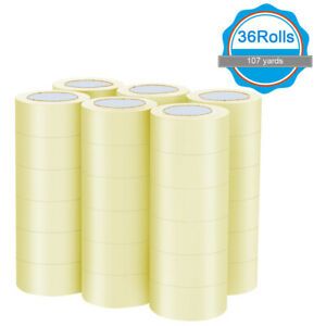 36 Rolls Clear Carton Box Shipping Packing Package Tape 1.9&#034;X110 Yards (330 Ft)