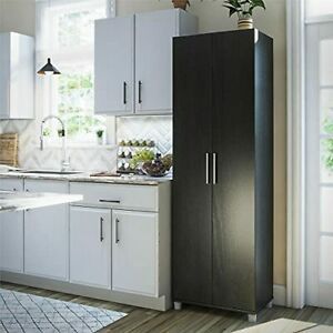 System Build Camberly 24&#034; Utility Storage Cabinet, Black Oak