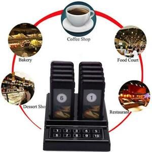 Restaurant Wireless Calling System SU-68G-10 10 Pagers Long Range 3 Prompt Modes
