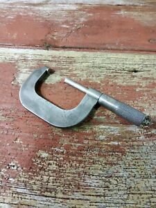 VINTAGE LUFKIN  NO. 1812 OUTSIDE MICROMETER~1&#034; TO 2&#034;~MADE IN USA