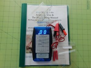AnaTek Blue ESR Meter assembled &amp; tested with stand, parrot clips, cal resistors