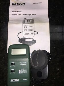 EXTECH 401027 Foot Candle Digital Light Meter 200FC to 1999FC