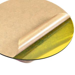 Acrylic Sheet Circle Round Disc,Yellow,Translucent,0.08 x 2.36inch