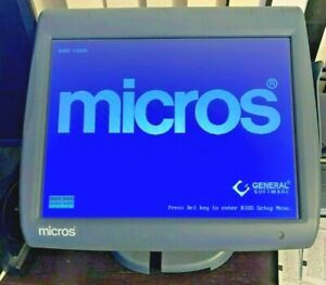 Micros Workstation 5 POS WS5 Terminal 400814-101 Touch Screen  No/Stand