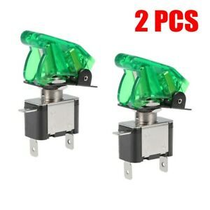 20A 12V 3Pin ASW-07D Ocker Toggle Swith 2PCS ON-OFF Dustproof Waterproof