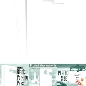 MESS Parking Permit Hang Tags Permanent or Temporary Parking Tags for Cars (3...