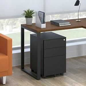 HON Basyx Commercial-Grade Mobile Steel Pedestal Filing Cabinet Standard Char...