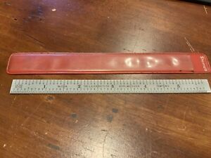 STARRETT 6” TEMPERED STEEL CHROME 10ths 50ths 1/2mm 1mm RULE C334