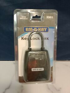EM.D.Kay Key Lock Box with Shackle #3301 ****FREE SHIPPING****