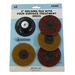 SG Tool Aid 94560 3&#034; Holding Pad with Four Surface Treatment Discs