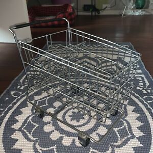 Mini Metal Shopping Grocery Cart Basket Planter Kitchen Decor DIY Crafting Toy
