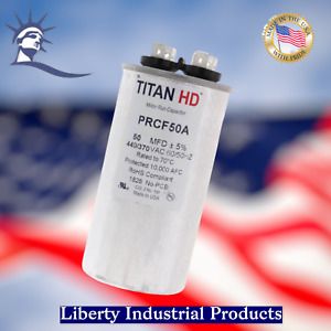 Mars Replacement Titan Hd Run Capacitor 50 Mfd 440/370V Round 12751 By Titan