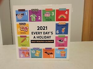 TF Publishing Every Day&#039;s A Holiday 2021 Deskpad Calendar