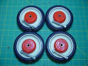 PEMCO HD Set of 4 Replacement Shopping Cart Caster Wheels 5&#034; Diameter