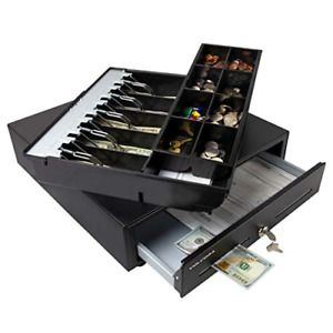 Cash Register Drawer for Point of Sale POS System with Fully Removable 2 Tier 5