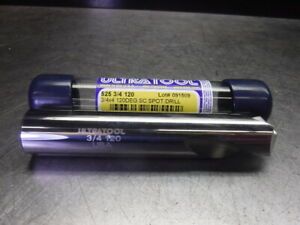 ULTRATOOL 3/4&#034; 120° Solid Carbide Spot Drill 2 Flute 525 (LOC2828A)