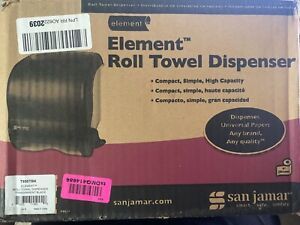 San Jamar Integra Lever Roll Towel Dispenser, 11 1/2 x 11.15 x 13 1/2, Black (T8