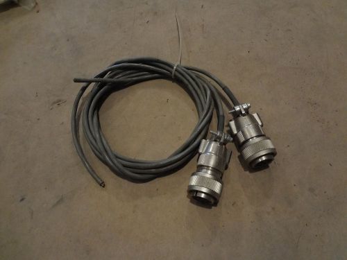 (2) AMPHENOL CABLE WITH 10 HOLE / FEMALE PRONG CONNECTOR