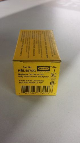 HUBBELL HBL4570C TWIST LOCK 15A 250V   3C