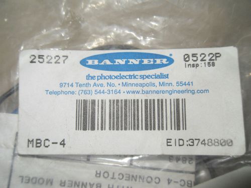 (x8-19) 1 nib banner mbc-4 mini-style quick disconnect receptacle for sale