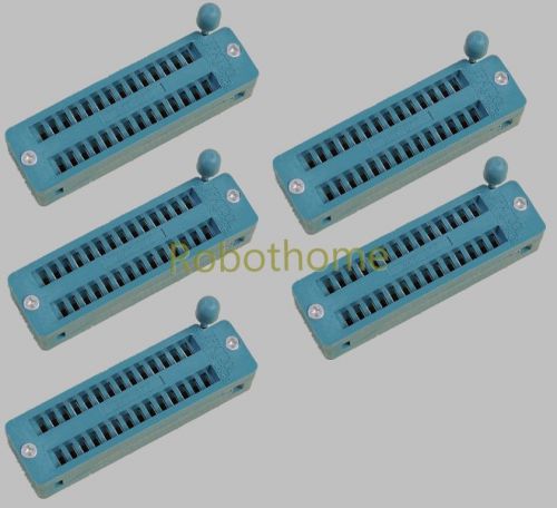 5pcs zif 28-pin 28 pins test universal ic socket narrow brand new for sale