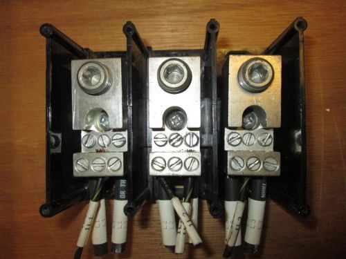 Gould / shawmut  terminal block  67033  line 350mcm  load (6) #4 - #14  used for sale