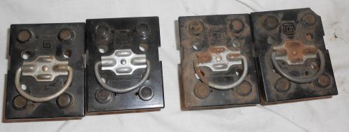 4 vintage used tube type fuse holders square g for sale