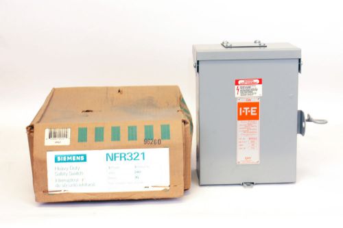 Siemens NFR321  30 Amp, 240V, Type 3R, Non-Fusible Switch