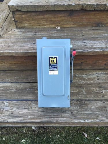 Square D Heavy Duty Safety Switch 60 Amps H362N Single Throw Fusible Series E1
