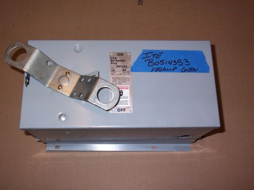 Ite siemens bos bos14353 100 amp 600v fusible fused bus plug bos14323 240v for sale