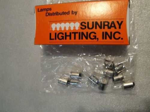 NEW GENERAL ELECTRIC/SUNRAY  PACK OF 10 #49 LAMP BULB