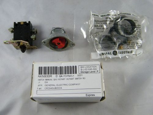 GE HD OILTIGHT SELECTOR SWITCH PART NUMBER CR2940UB202A