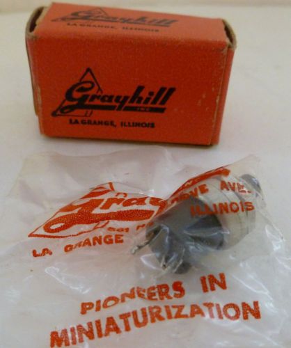 Grayhill Push Button Switch Black 23-1 Sub-Mini, Sealed NOS, USA  Vtg