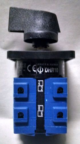 Rotary Switch DHR10 C57410 EF Kraus &amp; Naimer Blue Line