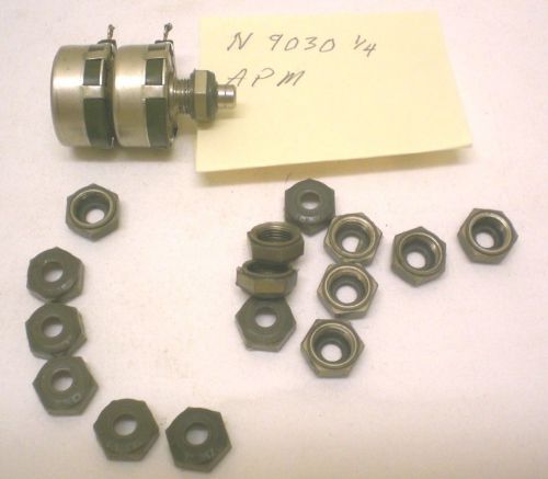 APM 15 Rotary Shaft Seals for Switch/Potentiometer Model N 9030 1/4, Made in USA