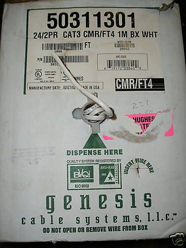 GENESIS 926 FT. 50311301 CAT3 CMR/FT4 WHITE BOX