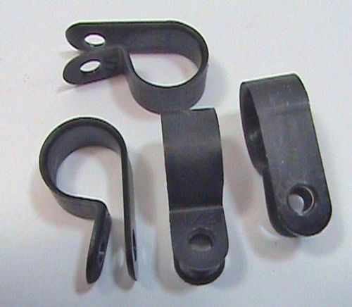 600+ plus 1/2&#034; black plastic power cable wire holders clamp tie down holder nos for sale