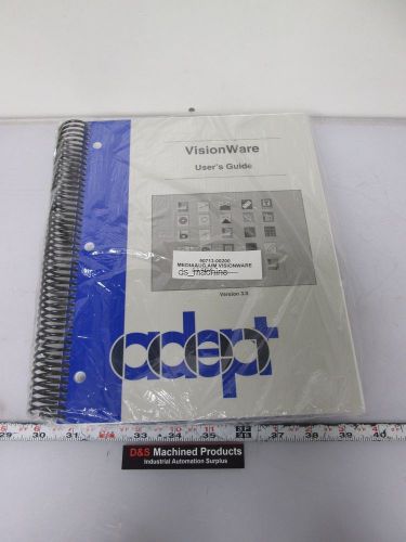 New adept 90713-00200 visionware version 3.0 user&#039;s guide spiral bound for sale