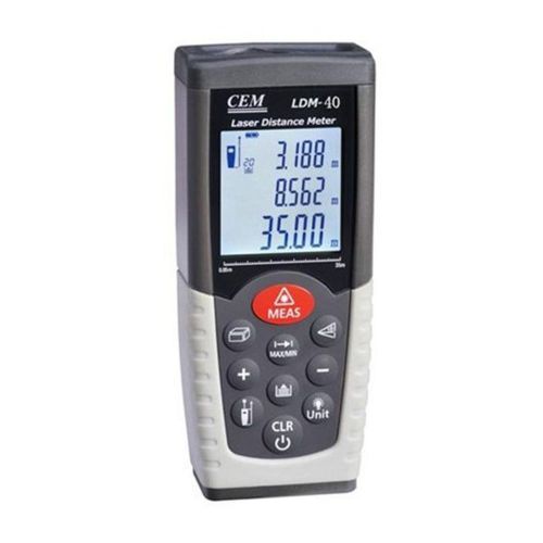 Brand CEM LDM-40 130-Feet  Digital Laser Distance Meter Volume Test