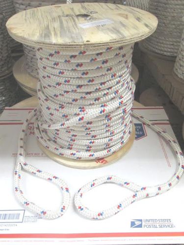 9/16 X 300&#039;  double braid Polyester cable Pulling Rope  17000 lb Made  USA