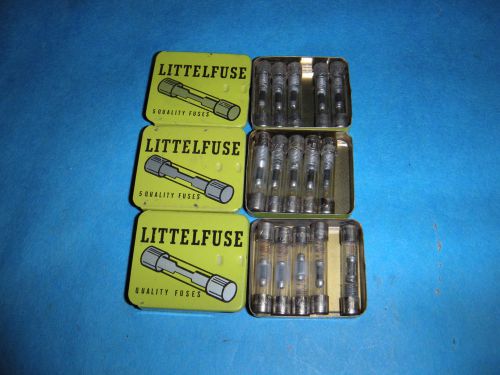 Littelfuse 1/8a 1/2a 1/4a 1/10a fuse lot of 15 for sale