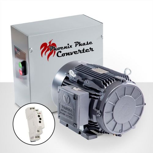 Rotary phase converter - 5 hp - cnc grade, pc5p4l for sale