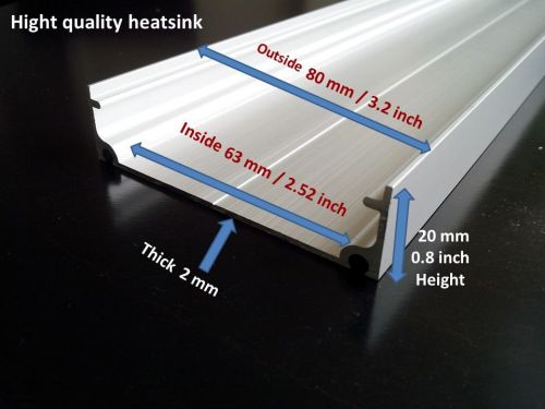 20cm / 8inch  High-quality Aluminum Anodized Heatsink special made for diy LED