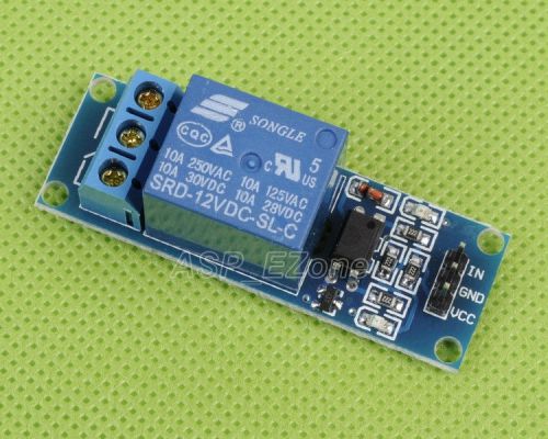 12V 1-Channel Relay Module with Optocoupler Low Level Triger for Arduino New