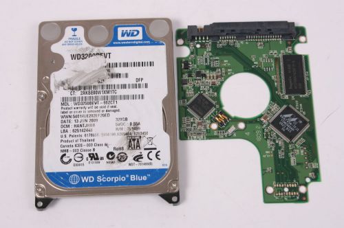 Wd wd3200bevt-60zct1 320gb sata 2,5 hard drive / pcb (circuit board) only for da for sale