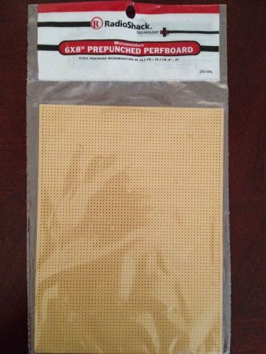 Radio Shack #276-1396 New 6x8 Prepunched Pertboard Microminiature