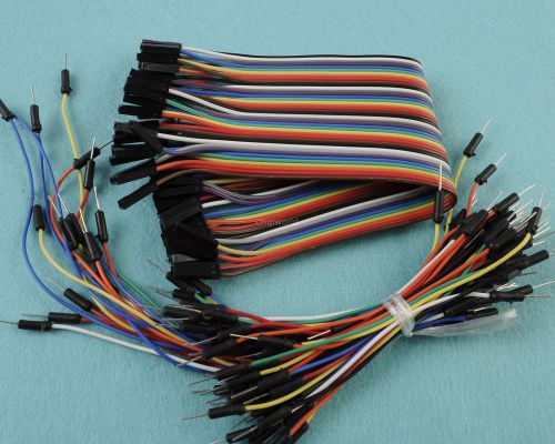 65pcs Breadboard tie line wire jumper + 40pcs Dupont line wire 20cm cable 1P-1P