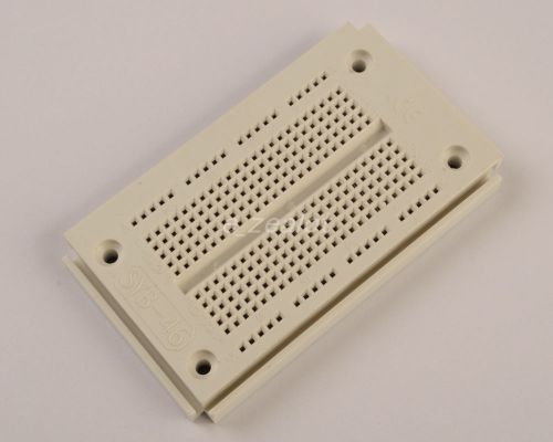 New breadboard 270 point solderless pcb bread board 23x12 syb-46 test for diy for sale